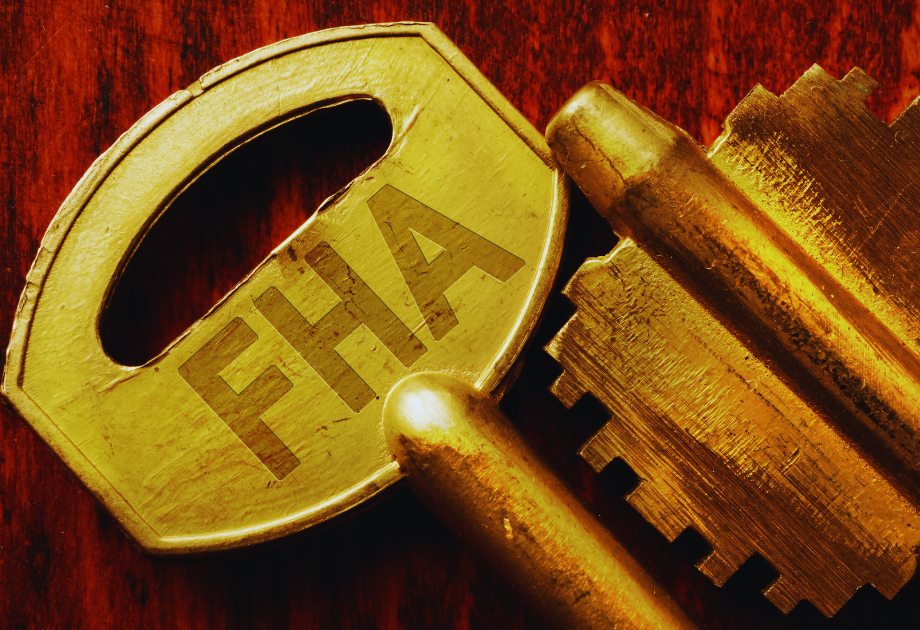 a gold key engraved "FHA"